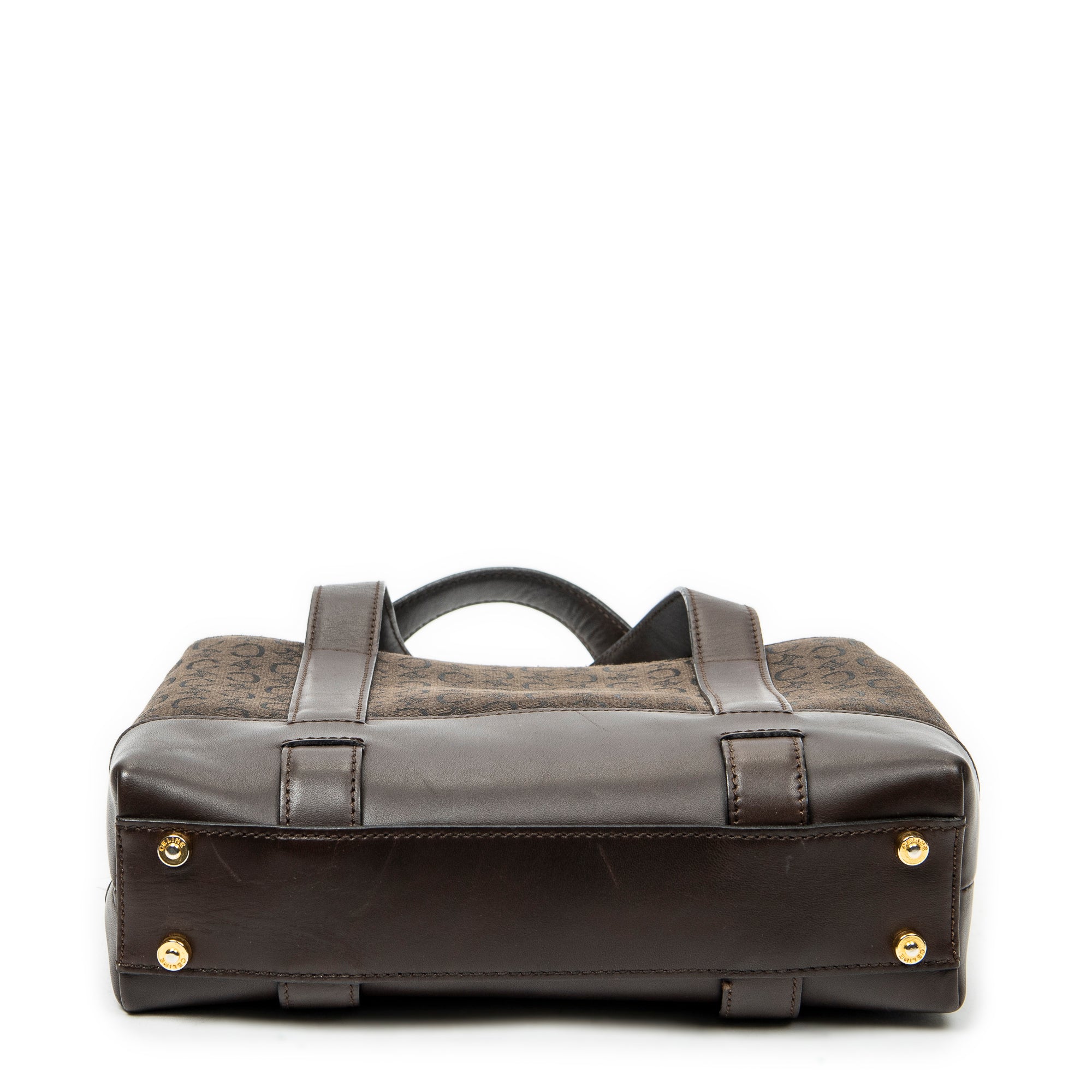Handbag Open Tote Brown C Macadam Canvas