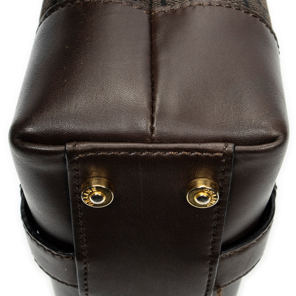 Handbag Open Tote Brown C Macadam Canvas