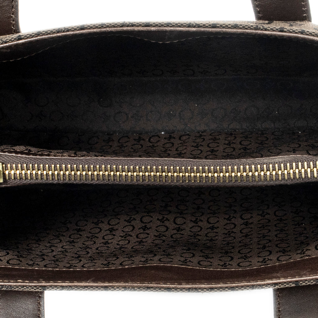 Handbag Open Tote Brown C Macadam Canvas