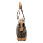 Shoulder Bag Zip Tote Beige Macadam Coated Canvas