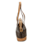 Shoulder Bag Zip Tote Beige Macadam Coated Canvas