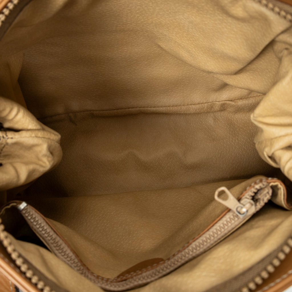 Shoulder Bag Zip Tote Beige Macadam Coated Canvas