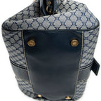 Shoulder Bag Frame Buckle Boston Navy Macadam Canvas