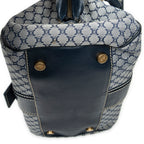 Shoulder Bag Frame Buckle Boston Navy Macadam Canvas