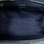 Shoulder Bag Frame Buckle Boston Navy Macadam Canvas