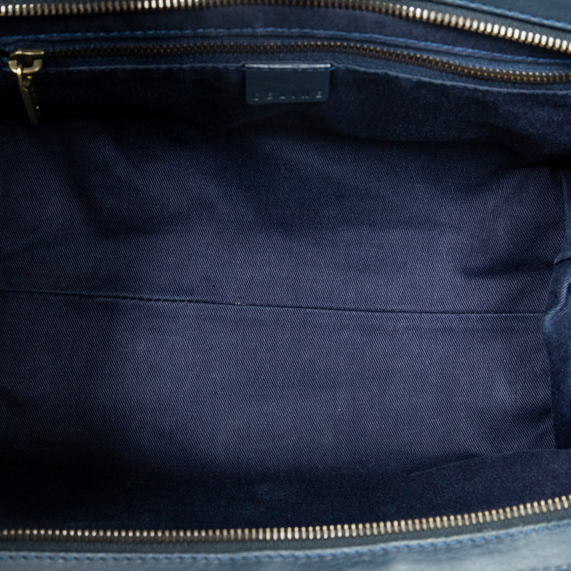 Shoulder Bag Frame Buckle Boston Navy Macadam Canvas