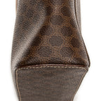 Pouch Top Handle Toiletry Pouch Brown Macadam Coated Canvas