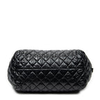 Shoulder Bag Coco Cocoon Bowler Black Quilted Nylon Canvas