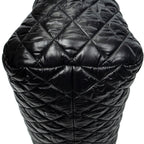 Shoulder Bag Coco Cocoon Bowler Black Quilted Nylon Canvas