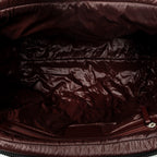 Shoulder Bag Coco Cocoon Bowler Black Quilted Nylon Canvas