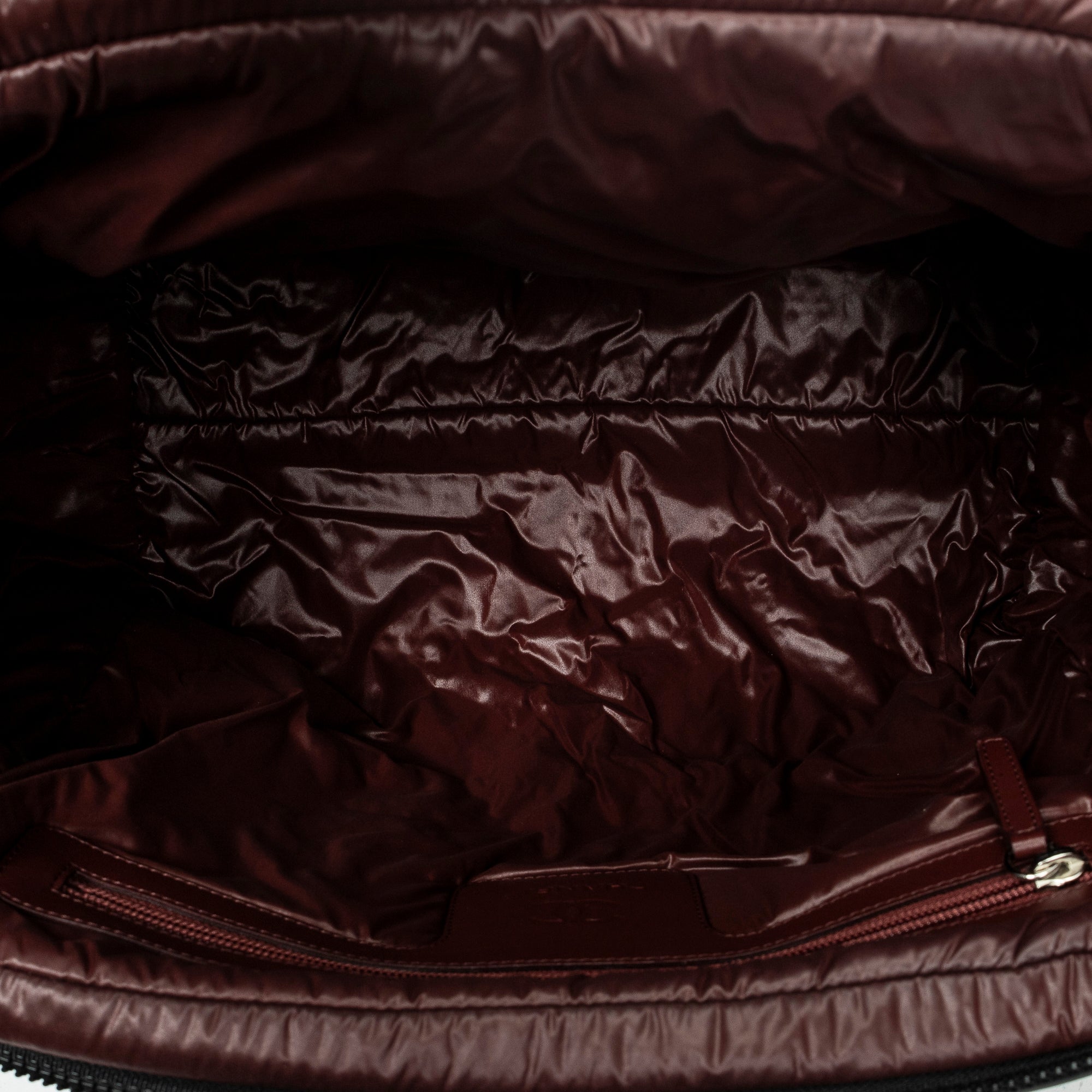 Shoulder Bag Coco Cocoon Bowler Black Quilted Nylon Canvas
