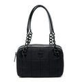 Shoulder Bag CC Choco Bar Chain Shoulder Bag Black Jersey Canvas