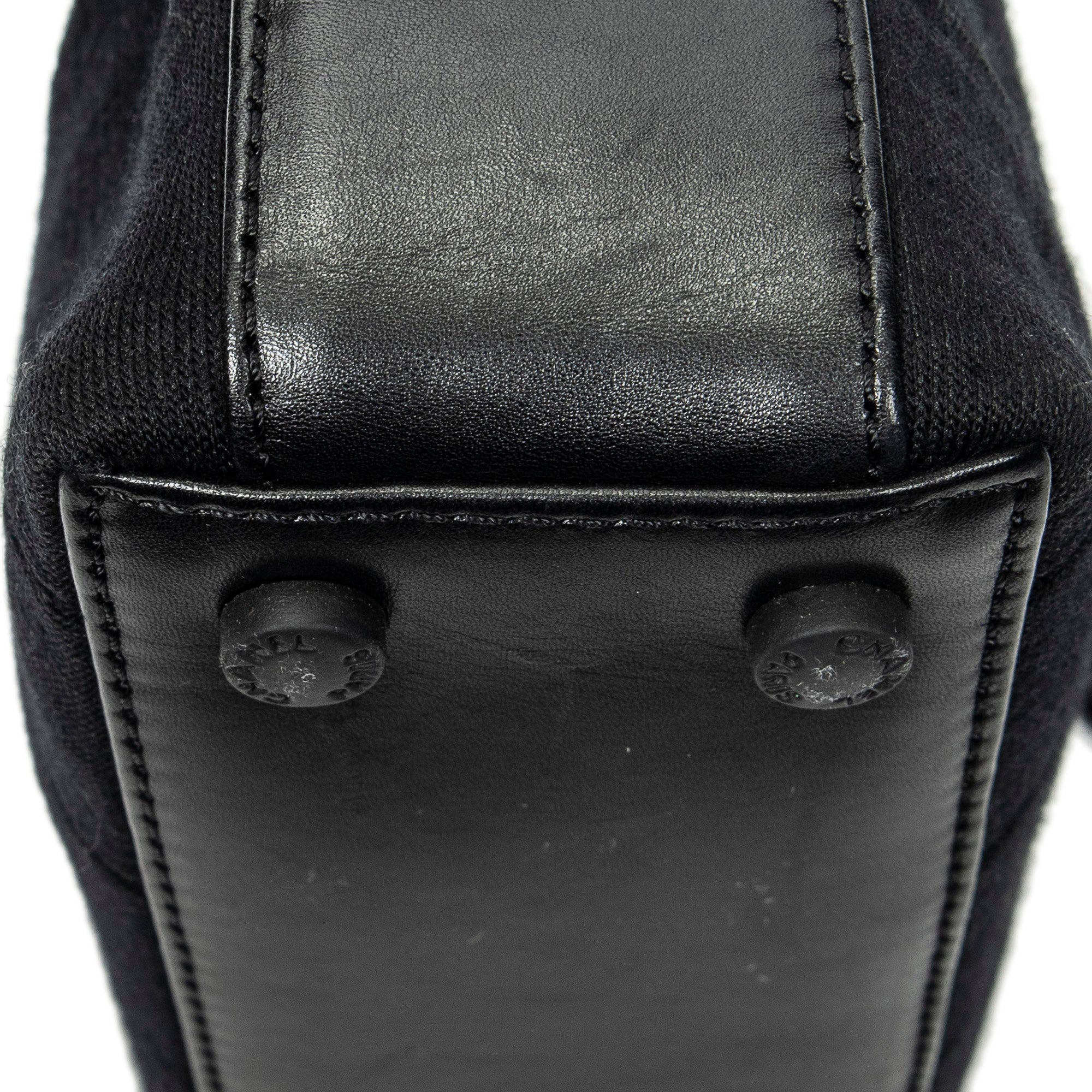 Shoulder Bag CC Choco Bar Chain Shoulder Bag Black Jersey Canvas