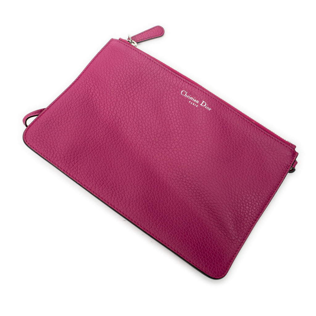 Shoulder Bag Medium Diorissimo Tote Purple Grained Calfskin Leather