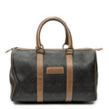 Handbag Medium Boston Grey Macadam Coated Canvas