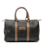 Handbag Medium Boston Grey Macadam Coated Canvas