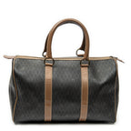 Handbag Medium Boston Grey Macadam Coated Canvas