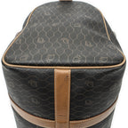 Handbag Medium Boston Grey Macadam Coated Canvas