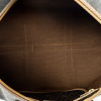 Handbag Medium Boston Grey Macadam Coated Canvas