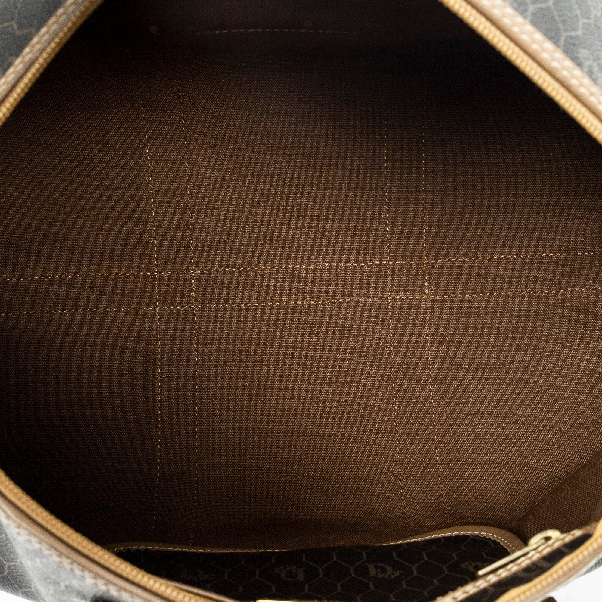 Handbag Medium Boston Grey Macadam Coated Canvas