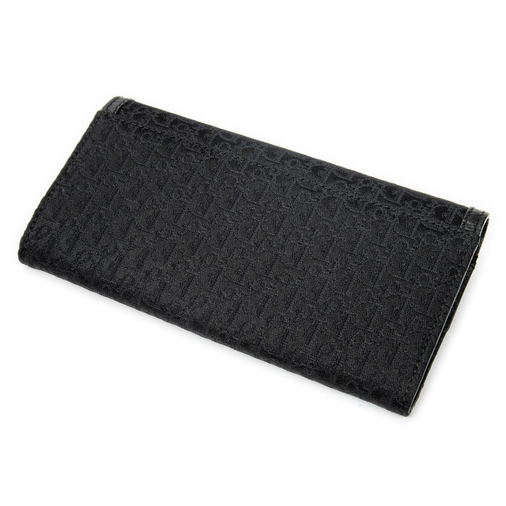 Wallet Continental Flap Wallet Black Diorissimo Canvas