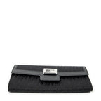 Wallet Continental Flap Wallet Black Diorissimo Canvas