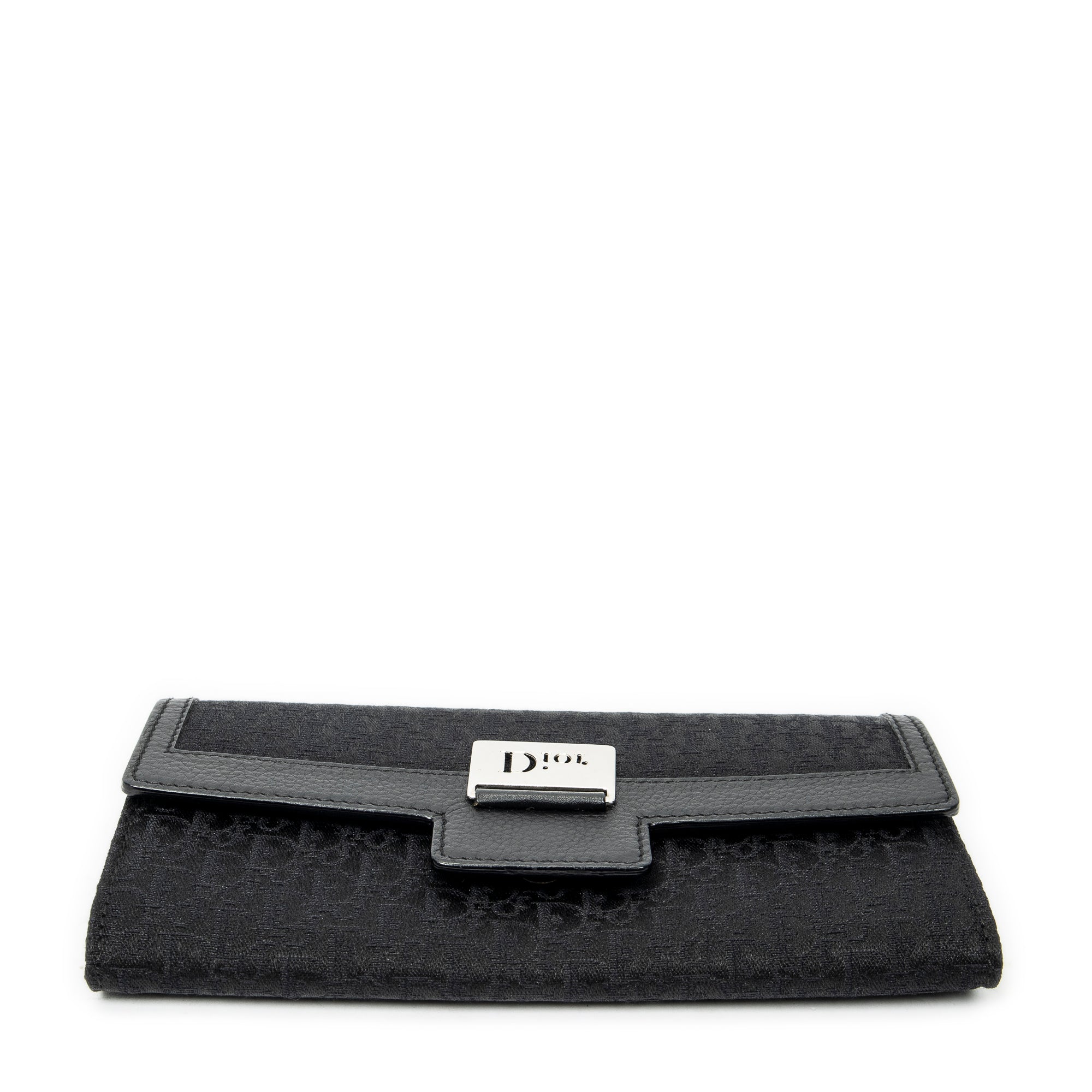 Wallet Continental Flap Wallet Black Diorissimo Canvas
