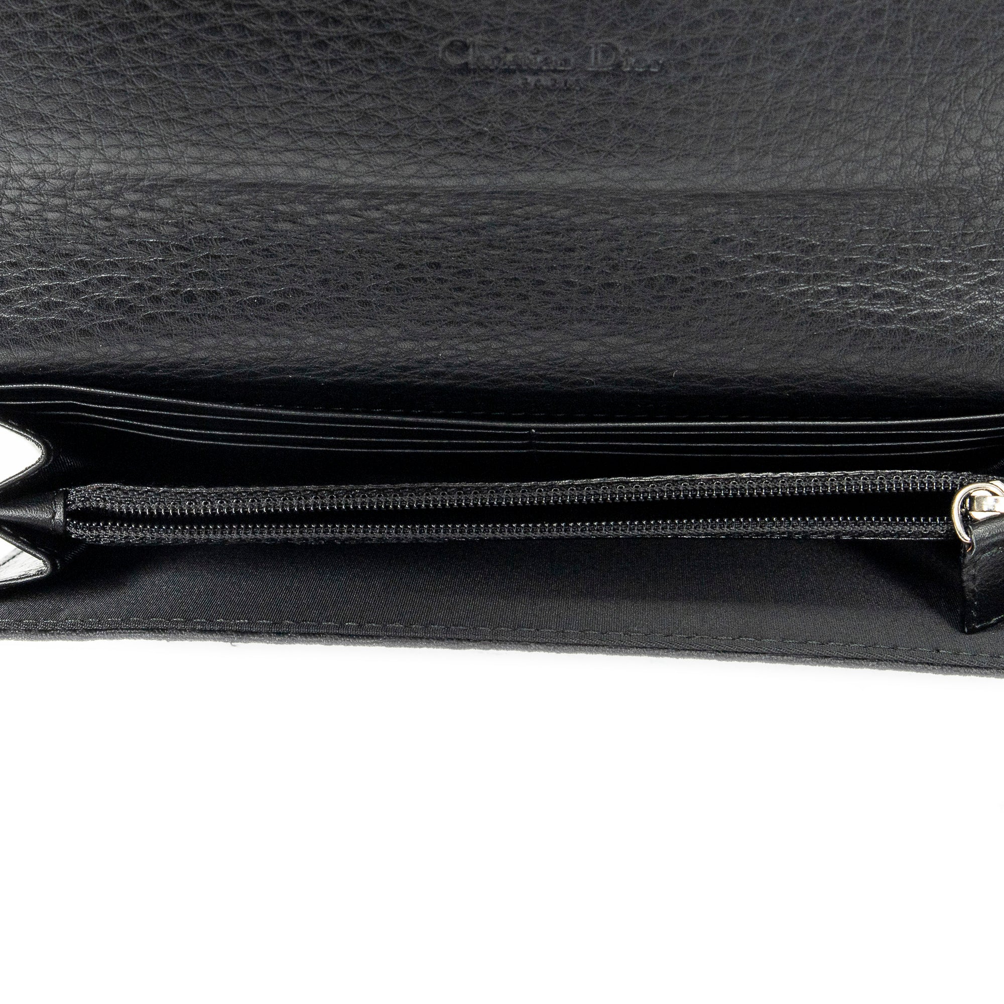 Wallet Continental Flap Wallet Black Diorissimo Canvas