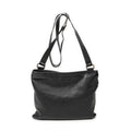 Shoulder Bag Large Square Zip Messenger Black Guccissima Leather