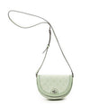 Shoulder Bag Mini Ophidia Flap Light Green Monogrammed Denim Canvas