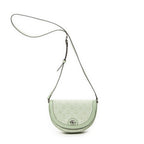 Shoulder Bag Mini Ophidia Flap Light Green Monogrammed Denim Canvas