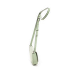 Bolso de Hombro Mini Ophidia con Solapa Lona Vaquera Monogramada Verde Claro