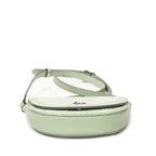 Shoulder Bag Mini Ophidia Flap Light Green Monogrammed Denim Canvas