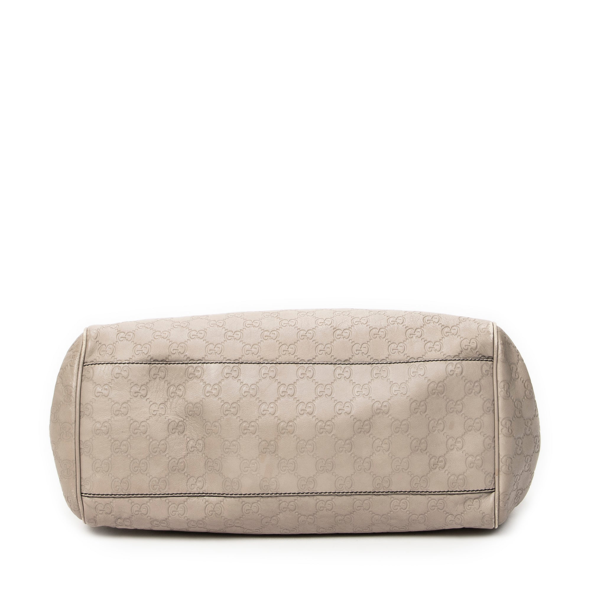 Shoulder Bag Large Emily Chain Bag Grey Guccissima Leather