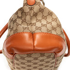 Shoulder Bag Sukey Top Handle Orange Monogrammed Canvas