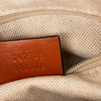 Shoulder Bag Sukey Top Handle Orange Monogrammed Canvas