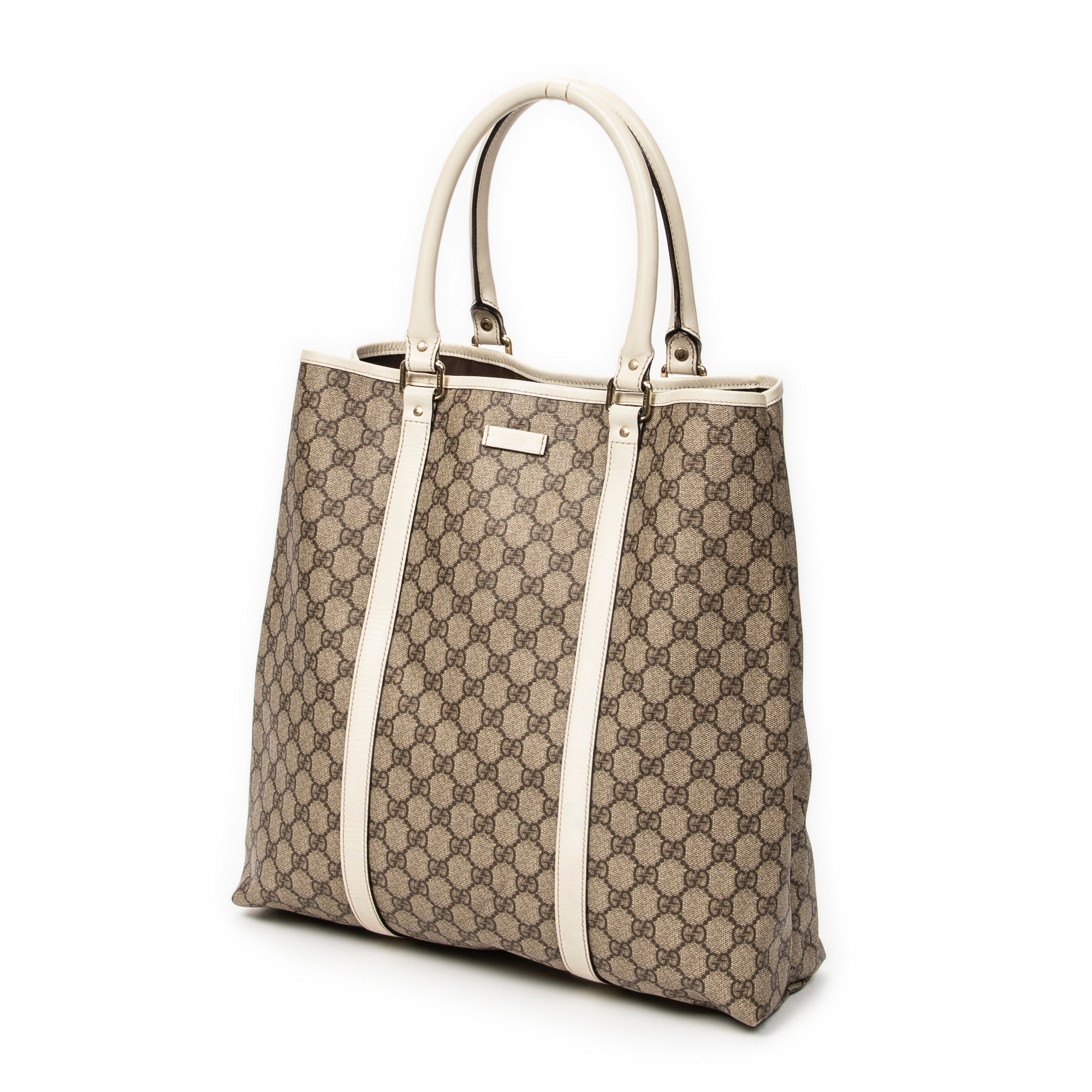Shoulder Bag Vertical Joy Tote White Supreme Coated Canvas