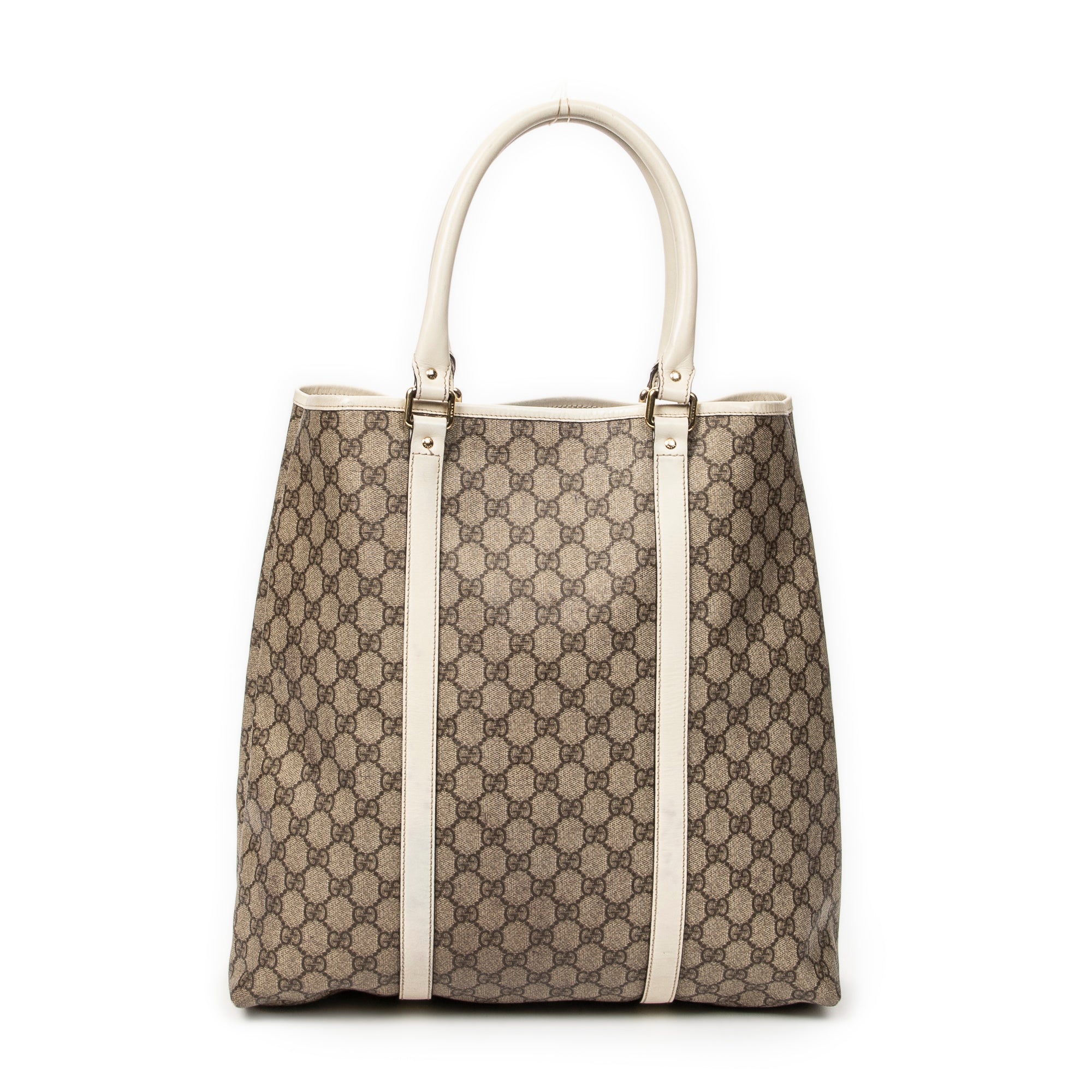 Shoulder Bag Vertical Joy Tote White Supreme Coated Canvas