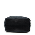 Shoulder Bag Large Vertical Tote Black Monogrammed Denim Canvas