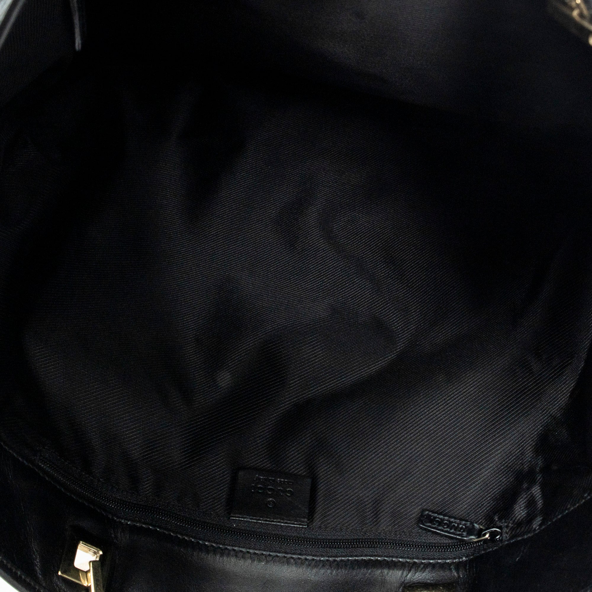 Shoulder Bag Large Vertical Tote Black Monogrammed Denim Canvas