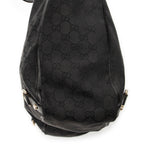 Handbag Abbey D-Ring Vertical Tote Black Monogrammed Canvas