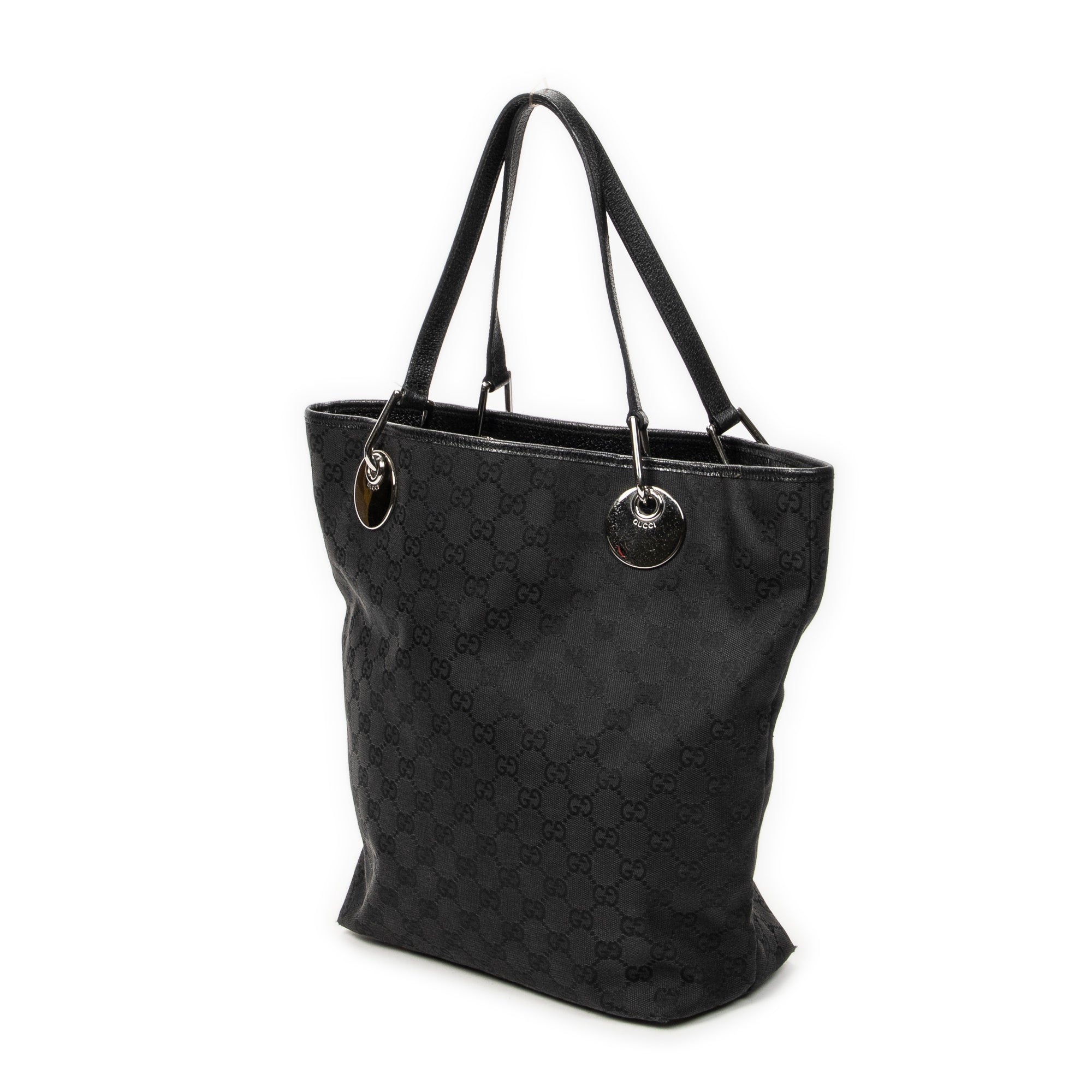 Shoulder Bag Eclipse Tall Tote Black Monogrammed Canvas