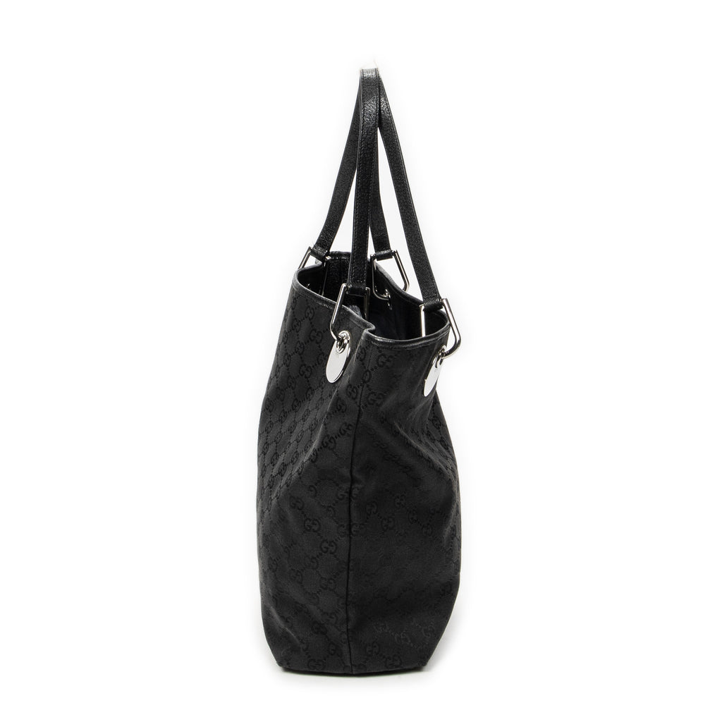 Shoulder Bag Eclipse Tall Tote Black Monogrammed Canvas