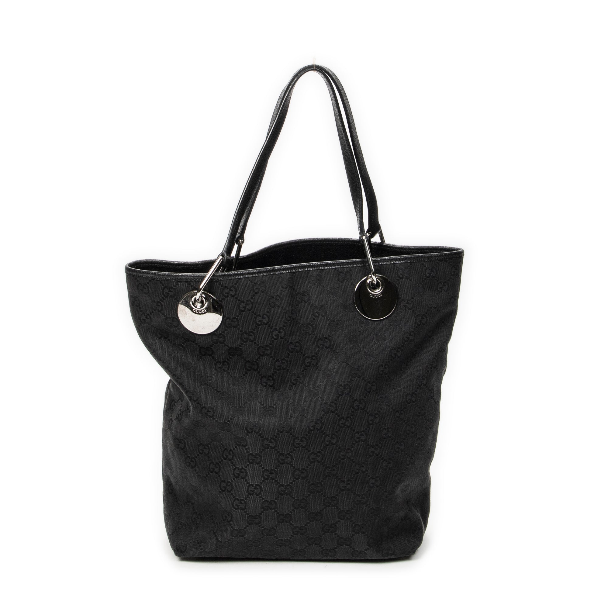 Shoulder Bag Eclipse Tall Tote Black Monogrammed Canvas