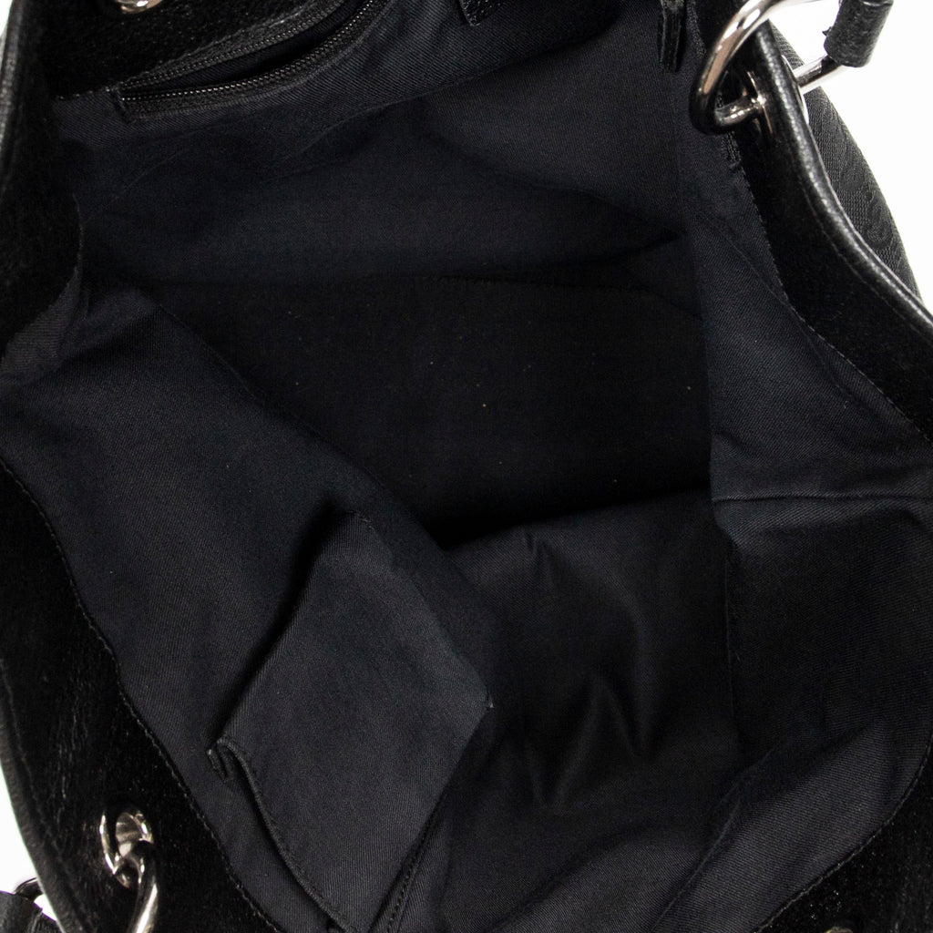 Shoulder Bag Eclipse Tall Tote Black Monogrammed Canvas