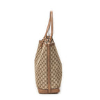 Shoulder Bag Large Craft Tote Brown Monogrammed Canvas