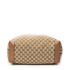Shoulder Bag Large Craft Tote Brown Monogrammed Canvas