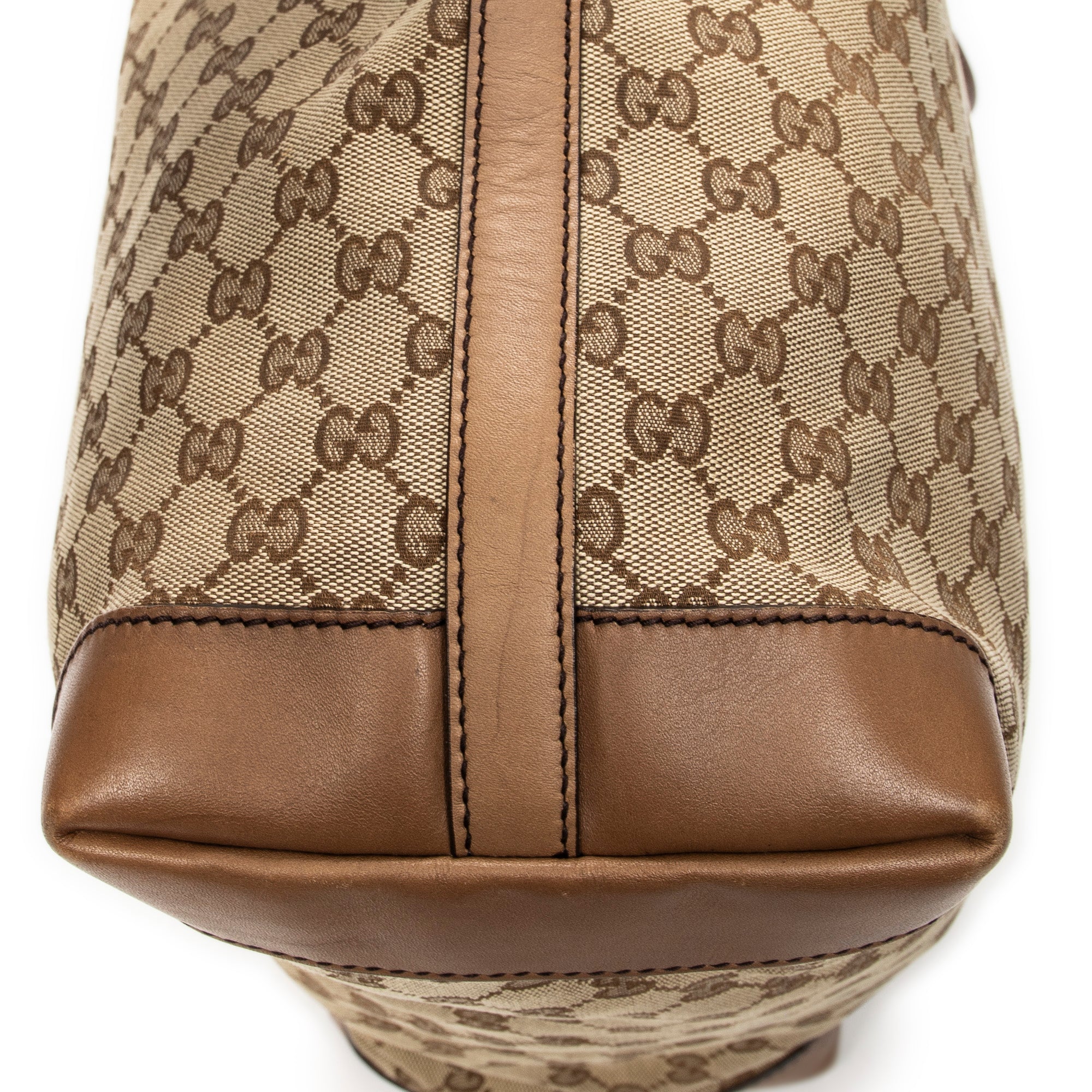 Shoulder Bag Large Craft Tote Brown Monogrammed Canvas