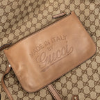 Shoulder Bag Large Craft Tote Brown Monogrammed Canvas