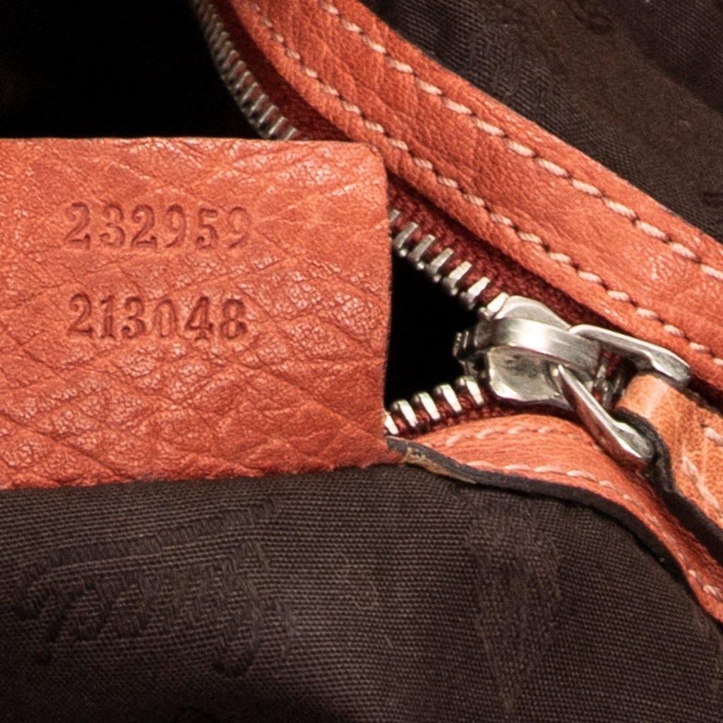 Shoulder Bag Large Bamboo Bar Boston Pink Monogrammed Canvas